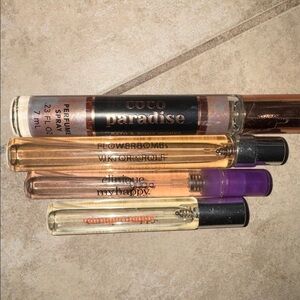 4 mini spray perfumes